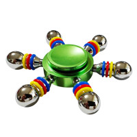 Spinner Green Galaxy, din aluminiu , 7 cm, 46SP