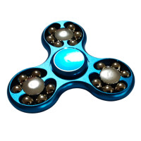 Spinner Blue Metallic Storm, din aluminiu , 7 cm, 47SP
