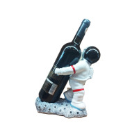Suport sticla vin, In forma de Astronaut, 30 cm, 20220725B