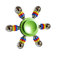 Spinner Green Galaxy, din aluminiu , 7 cm, 46SP
