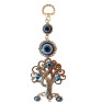 Amuleta Feng Shui pentru protectie si noroc, Copacului Vietii cu Ochiul lui Horus, Argintiu, 21 cm, BFL071