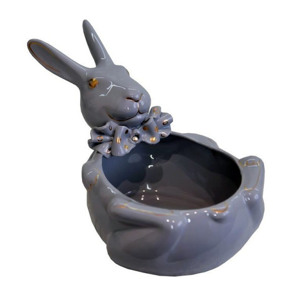 Bomboniera Iepure, Gri, 27 cm, DVTAR09G