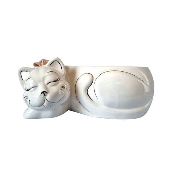 Bomboniera Pisica, Alb, 28 cm, DVTAR01A