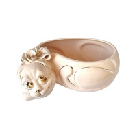 Bomboniera Pisica, Crem, 28 cm, DVTAR01C