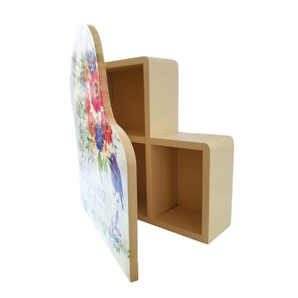 Caseta din lemn, Multicolor, 24 cm, GXL026