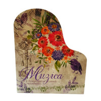 Caseta din lemn, Multicolor, 24 cm, GXL026