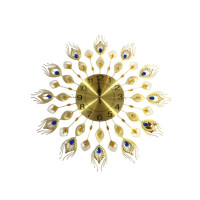 Ceas decorativ elegant, Coada de Paun, Silentios, 70 cm, 1803X