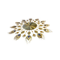 Ceas decorativ elegant, Coada de Paun, Silentios, 70 cm, 1803X