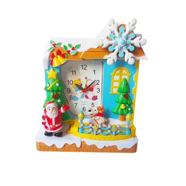 Ceas de masa cu muzicuta, Albastru, 22 cm, Y1159A