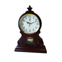 Ceas de masa cu pendul, Boem, Maro, 38 cm, 2770BB-1