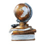 Ceas de masa, Glob pamantesc pe carte, Maro, 25 cm, FM04919
