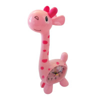 Ceas de masa in forma de Girafa, Roz, 23 cm, 1484GG-2