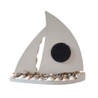 Ceas de masa Vela, Alb, 22 cm, 20178215