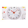 Ceas de perete cu pendul  in forma de Casuta pentru copii, Rosu, 30 cm, MHT620-1