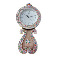 Ceas de perete cu pendul, Princess gold, 59 cm, RK35PND