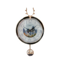 Ceas de perete cu pendul, Silentios, 38 cm,  H9304-16