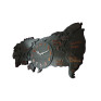 Ceas de perete in forma de harta,78 cm, Negru, RC8456AB