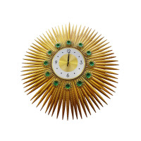 Ceas de perete in forma de soare, Silentios, 70 cm,  H930444