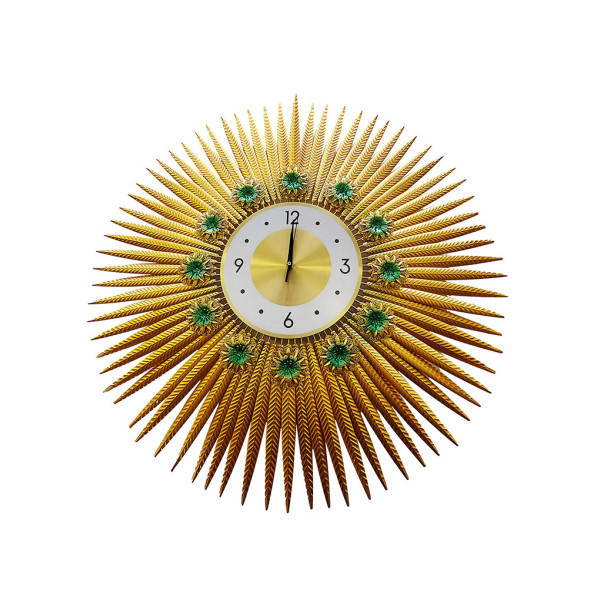 Ceas de perete in forma de soare, Silentios, 70 cm,  H930444