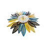 Ceas de perete in forma floare, Gerbera, Silentios, 70 cm,  H930445