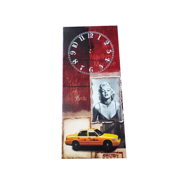 Ceas de perete, Marilyn Monroe, Canvas, 55 cm,  JFZ2744