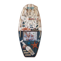 Ceas de perete Maritim cu Poza, Multicolor, 46 cm, LK-349V1
