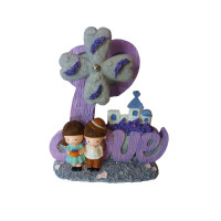 Cutie muzicala cu cheita, Love, Mov, 19 cm, 2139A