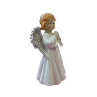 Ingeras cu aripi argintii si sclipici, 23 cm, 598E-4