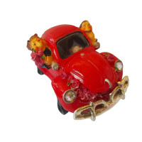 Masinuta decorativa, Rosu, 14 cm, 381-3DX