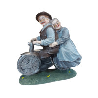 Mos si baba pe bicicleta, Gri, 15 cm, JJ2425