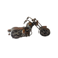 Motocicleta decorativa, Din metal, Negru, 20 cm, 356MD