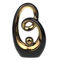 Ornament decorativ, Abstract Love, Negru, 29 cm, 1178H