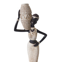 Ornament decorativ, Africana, Alb, 28 cm, XC222321