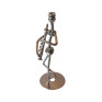 Ornament decorativ, Muzicant din metal, Nergu, 13 cm, 356XD