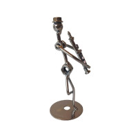 Ornament decorativ, Muzicant din metal, Nergu, 13 cm, 356XD-1