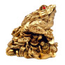 Pusculita Broasca Feng Shui, 15 cm, Auriu, DVSAK186