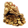 Pusculita Broasca Feng Shui, 15 cm, Auriu, DVSAK186