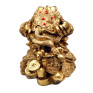 Pusculita Broasca Feng Shui, 15 cm, Auriu, DVSAK186