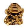 Pusculita Broasca Feng Shui, 15 cm, Auriu, DVSAK186