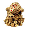 Pusculita Broasca Feng Shui, 15 cm, Auriu, DVSAK186