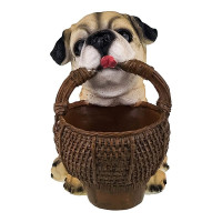 Pusculita reprezentand un caine cu cos in gura, 18 cm, 1833H