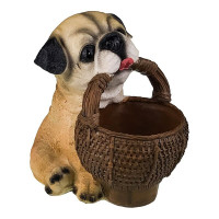Pusculita reprezentand un caine cu cos in gura, 18 cm, 1833H-1