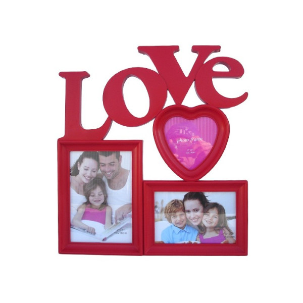Rama foto colaj, 3 fotografii, Love, 35 cm, 587BX