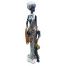 Statueta Decorativa, Africana, Argintiu, 36 cm, LY231904