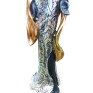 Statueta Decorativa, Africana, Argintiu, 36 cm, LY231904