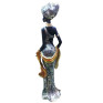 Statueta Decorativa, Africana, Argintiu, 36 cm, LY231904