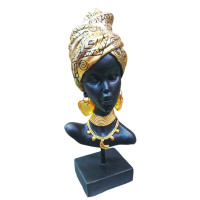 Statueta Decorativa, Africana, Auriu, 23 cm, LY239X