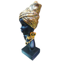 Statueta Decorativa, Africana, Auriu, 23 cm, LY239X