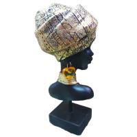 Statueta Decorativa, Africana, Auriu, 23 cm, LY240X
