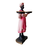 Statueta decorativa, Africa, Roz, 30 cm, DVCM16R